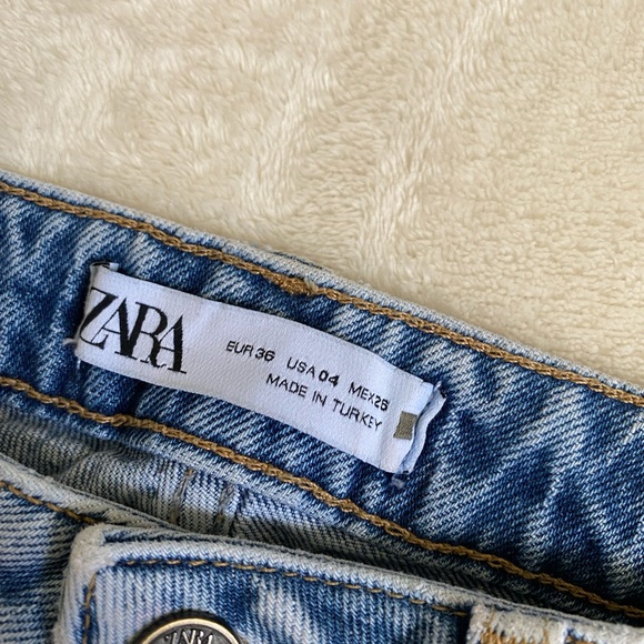 Zara Slim Flare Split Leg Jeans - Picture 4 of 5